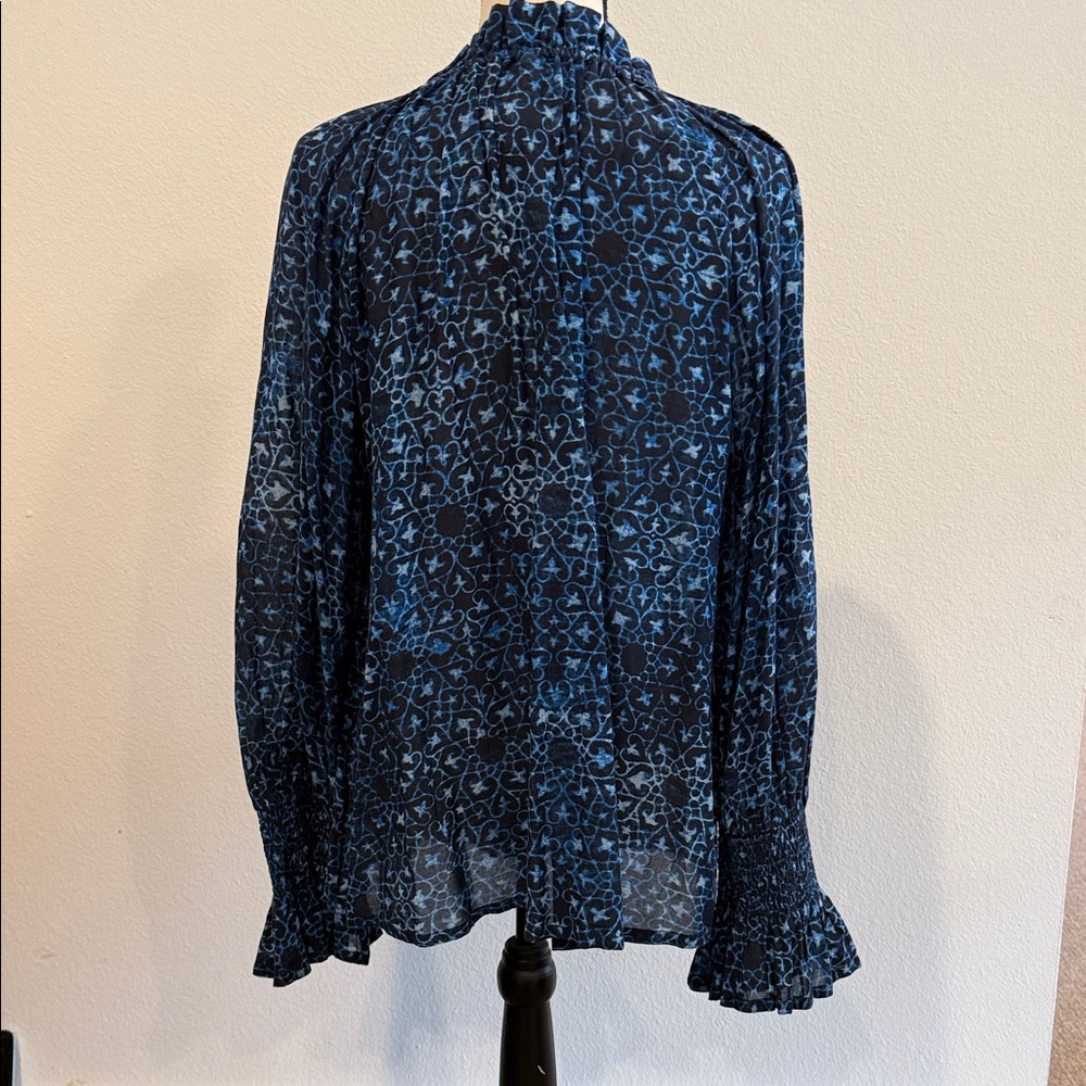 Figue Navy Patterned Blouse - image 2